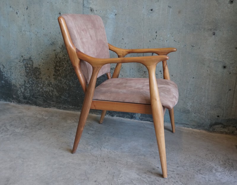 Chair with walnut legs